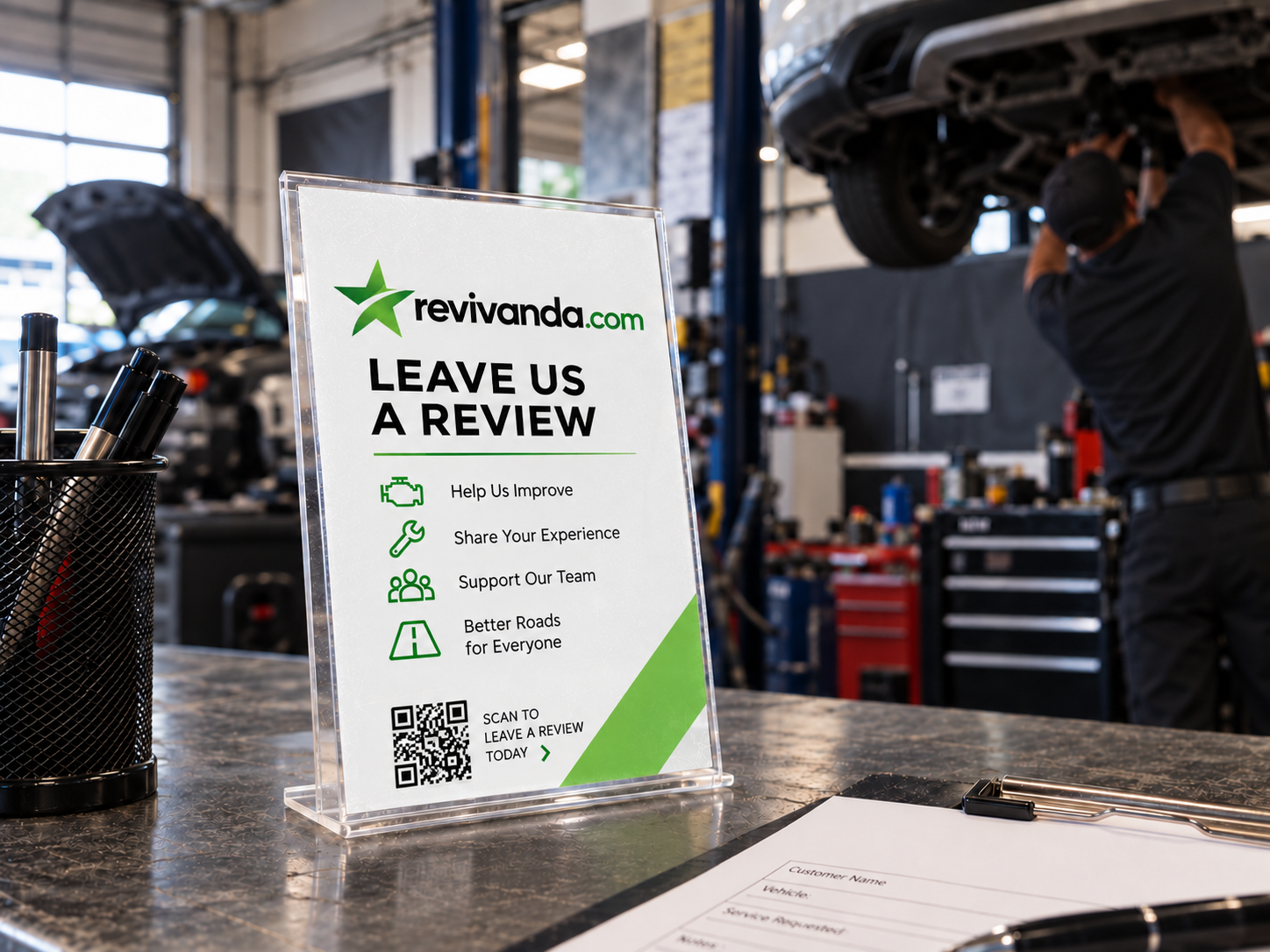 Auto repair using Revivanda