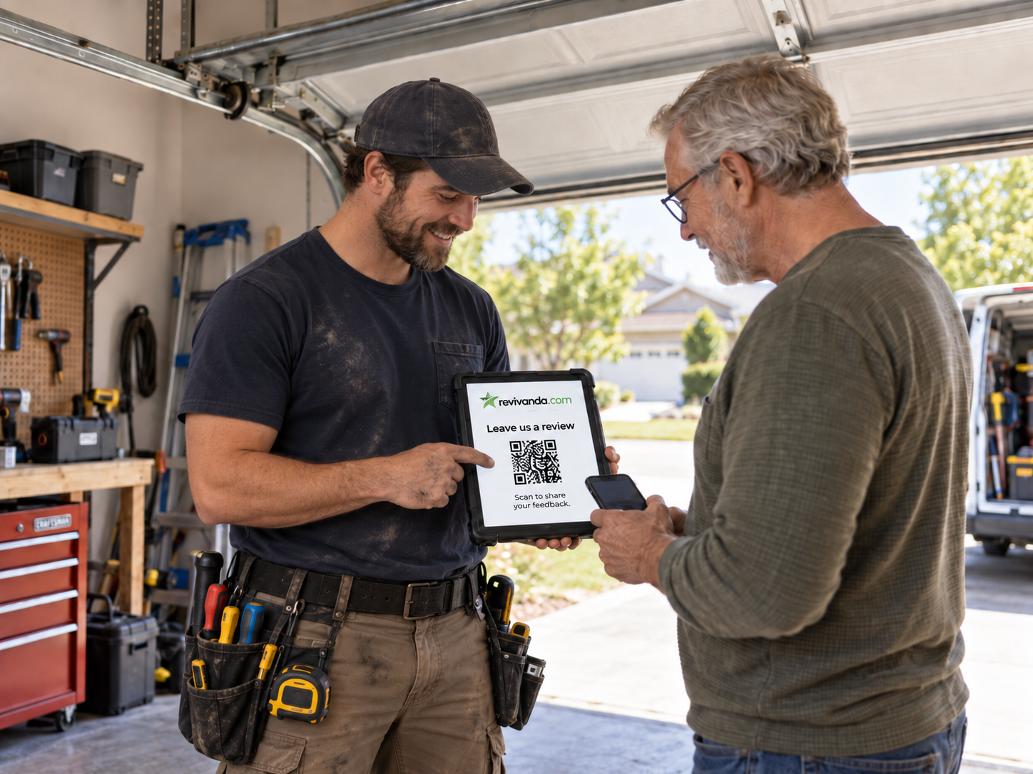 Garage door companies using Revivanda