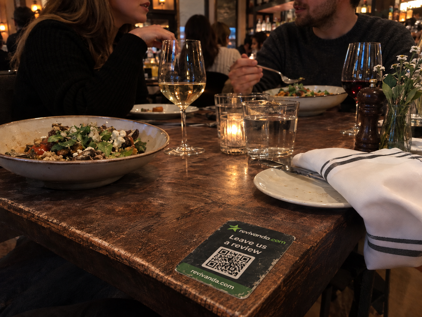 Restaurants using Revivanda to collect feedback and reviews